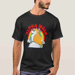 Camiseta Amante de Gato Macho Alfa Humor de Gato Pai de Gat