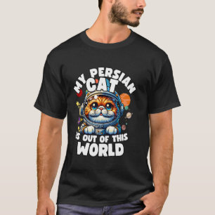 Camiseta Amante de Gato Persa Cria Roupas Divertidas de Gat