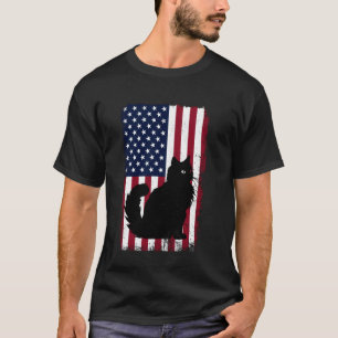 Camiseta Amante de Gato Ragdoll, Roupa da Bandeira American