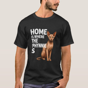 Camiseta Amante de Gato Sphynx Dono Divertido Lar é Onde Es