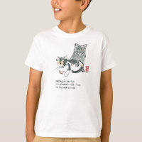amante de gato tee-americano do Roupa