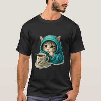 Camiseta Amante de Gatos Mãe de Gato Pessoa de Gato Cafeina