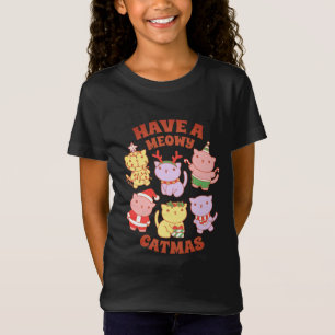 Camiseta Amante de Gatos Natal, tenha um gatmas felino