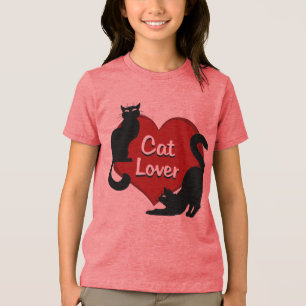 Camiseta Amante de Gatos Roupas e Presentes para C