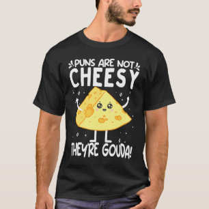 Camiseta Amante de Gouda Engraçado Cheesus Mais Queijo Brie