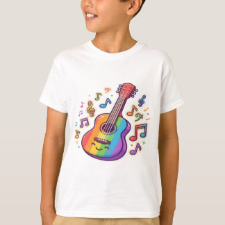 Camiseta Amante de Guitarra – Ilustração Mínima de Música D