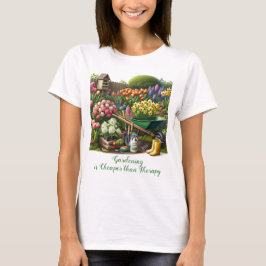 Camiseta Amante de Jardim / Flores de Primavera