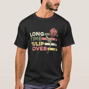 Camiseta Amante de jardinagem de tulipas retrô Jardinagem V