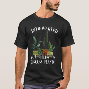 Camiseta Amante de jardinagem introvertido humorístico