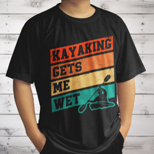 Camiseta Amante de kayak engraçado Remador de rio retrô