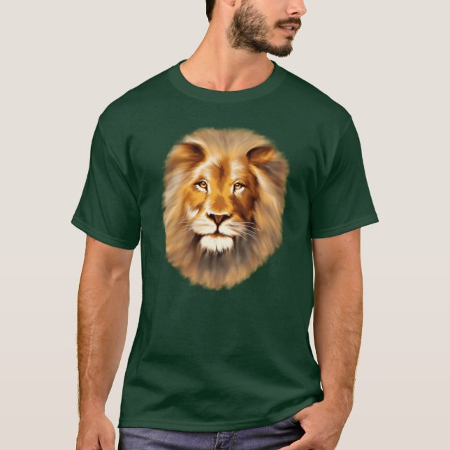 Camiseta amante de leão menina (Frente)
