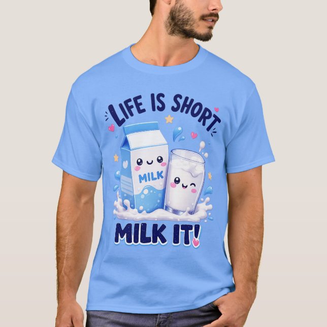 Camiseta Amante de Leite Fofo (Frente)