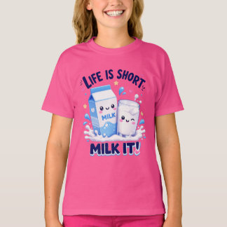 Camiseta Amante de Leite Fofo