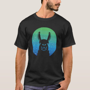 Camiseta Amante de Lhama Alpaca Retro Vintage Estilo Novo R