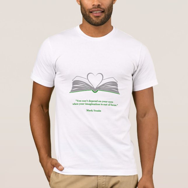 Camiseta amante de livros (Frente)