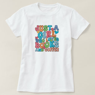 Camiseta Amante de Livros e Café