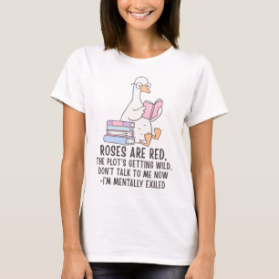 Camiseta Amante de Livros Leitura Ganso