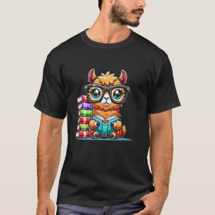 Camiseta Amante de Livros Lendo Lhama