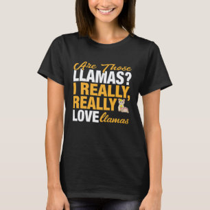 Camiseta Amante de Llama Eu Realmente Amo Llamas Premium