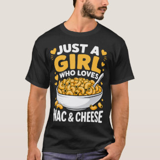 Camiseta Amante de Macarrão com Queijo Apenas Uma Garota Qu