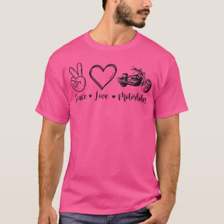 Camiseta Amante de Motocicleta Divertido Wo Moto