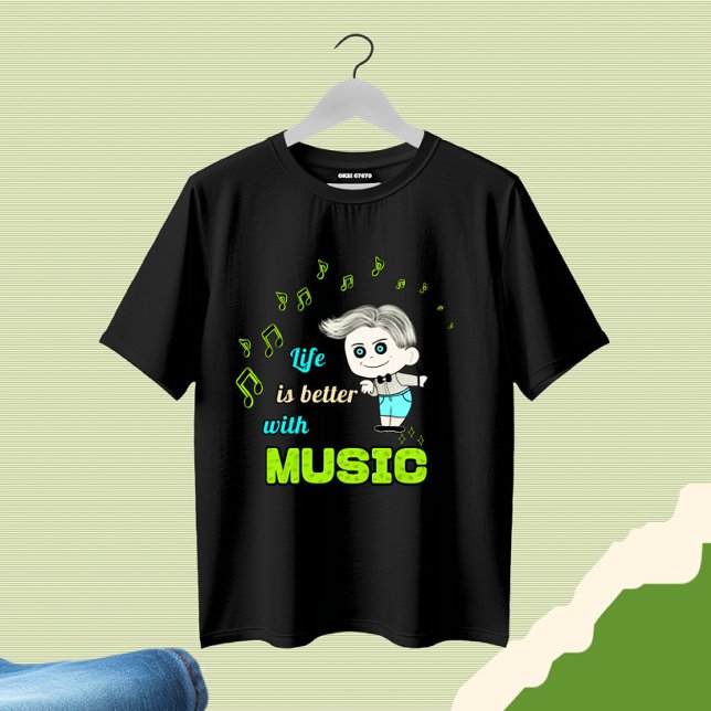 Camiseta Amante de música (Criador carregado)