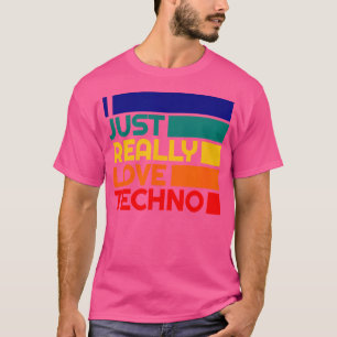 Camiseta Amante de Música de Dança Techno Trance Dj Festiva