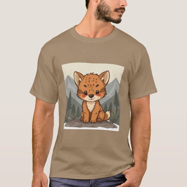 Camiseta Amante de os animais Adorável e Camisa-T Cuta (Frente)