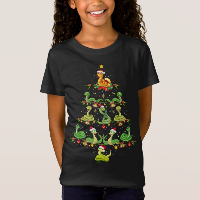 Camiseta Amante de os animais Cobra engraçado Xmas doado Co (Frente)