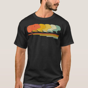 Camiseta Amante de os animais da Guiné Pig Retro Vintage 7
