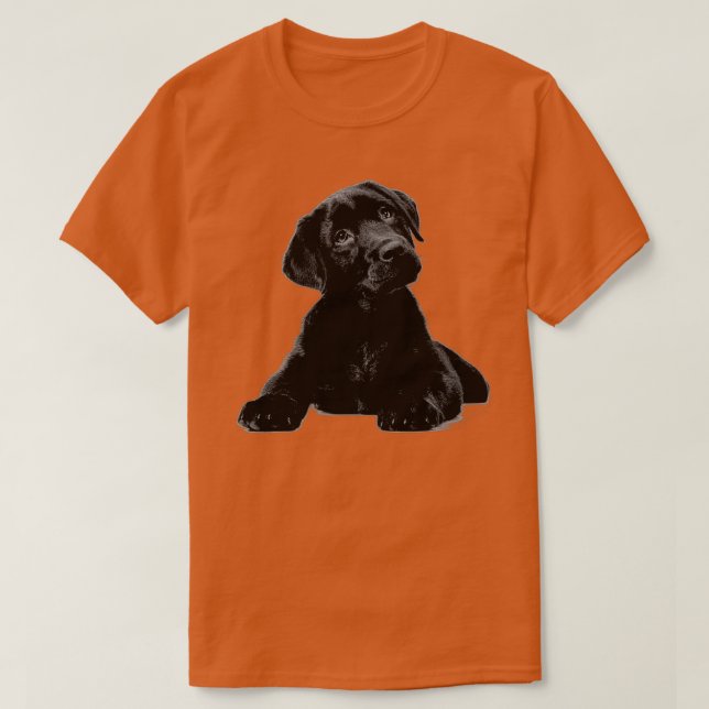 Camiseta Amante de os animais de Cachorro-Cachorro Preto-Ca (Frente do Design)