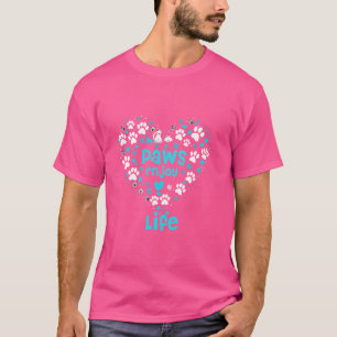 Camiseta Amante de os animais de Canais e Cães de Vida