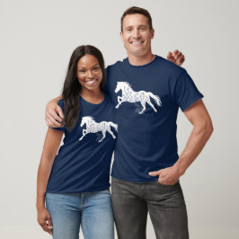 Camiseta Amante de os animais de Cavalo Floral