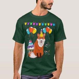 Camiseta Amante de os animais de Floresta de Bolo aniversár