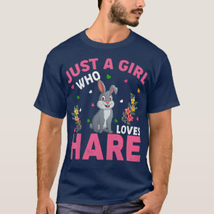 Camiseta Amante de os animais De Orelha Apenas Uma Garota Q