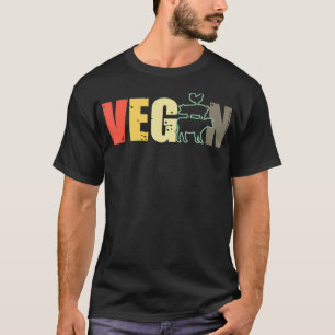 Camiseta Amante de os animais De Vegan Foodie Vegetariana P