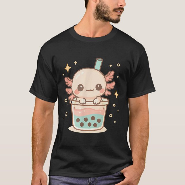 Camiseta Amante de os animais De Xaile Giro Em Bolha De Tea (Frente)