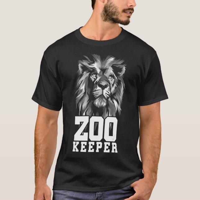 Camiseta Amante de os animais do Detentor do Zoo do Detento (Frente)