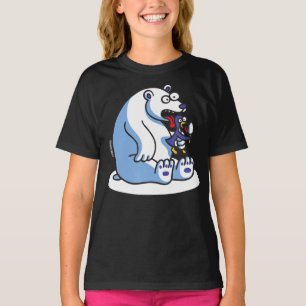 Camiseta Amante de os animais Engraçado do Sorvete Pinguim