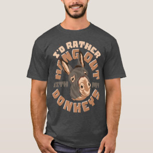Camiseta Amante de os animais-fazenda Donkey Lover Engraçad