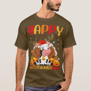 Camiseta Amante de os animais Feliz de Vaca Engraçado OláOb