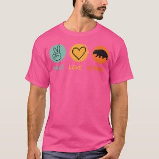 Camiseta Amante de os animais Funny Wombat