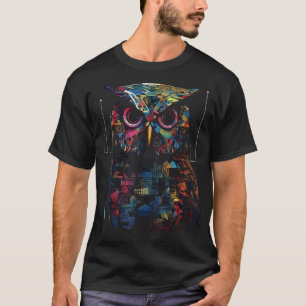 Camiseta Amante de os animais Geométrico - Arte Colorida De