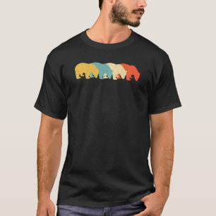 Camiseta Amante de os animais Giant Panda Vintage Retro 60s