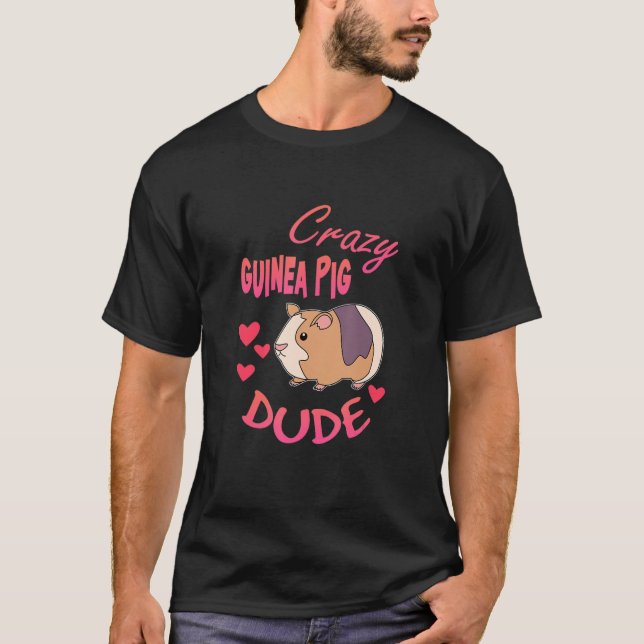 Camiseta Amante de os animais Gráfico De Porco Da Guiné Lou (Frente)
