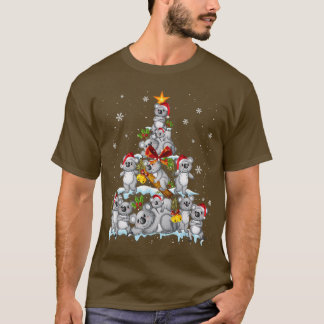 Camiseta Amante de os animais Koala Xmas Gift Koala Árvore 