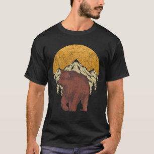 Camiseta Amante de os animais Natural Do Urso Castanho Mont