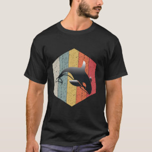 Camiseta Amante de os animais Oceano Orca Estilo Retro Bale