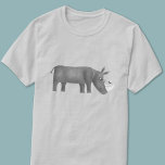 Camiseta Amante de os animais Rinoceronte Cinto<br><div class="desc">Uma ilustração divertida do rinoceronte para amantes de animais e da vida selvagem.</div>