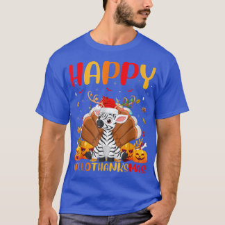Camiseta Amante de os animais Zebra Engraçado Feliz Zebra O